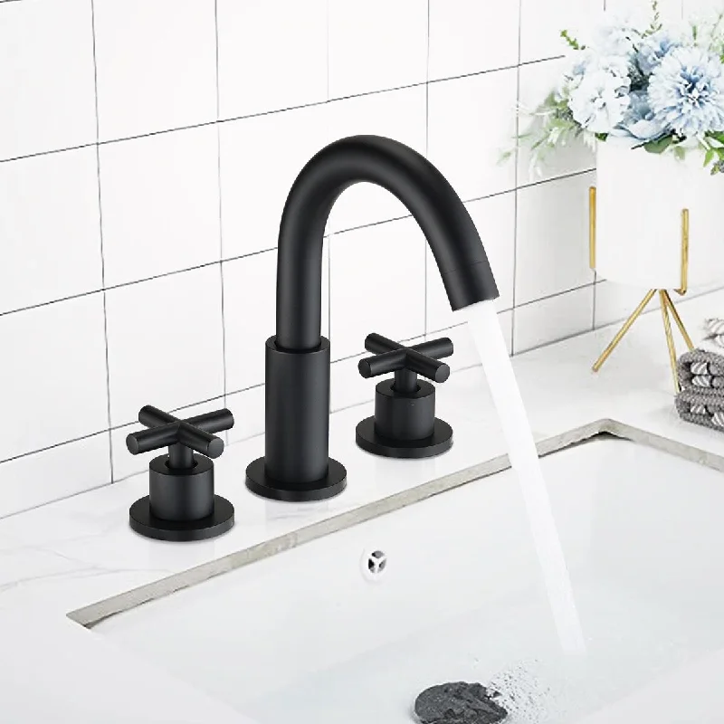 2 Handles High-Arc Bathroom Faucet