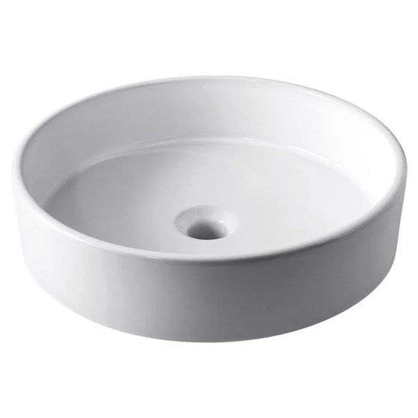 Avanity Round 17.7-inch White Vitreous China Vessel Sink