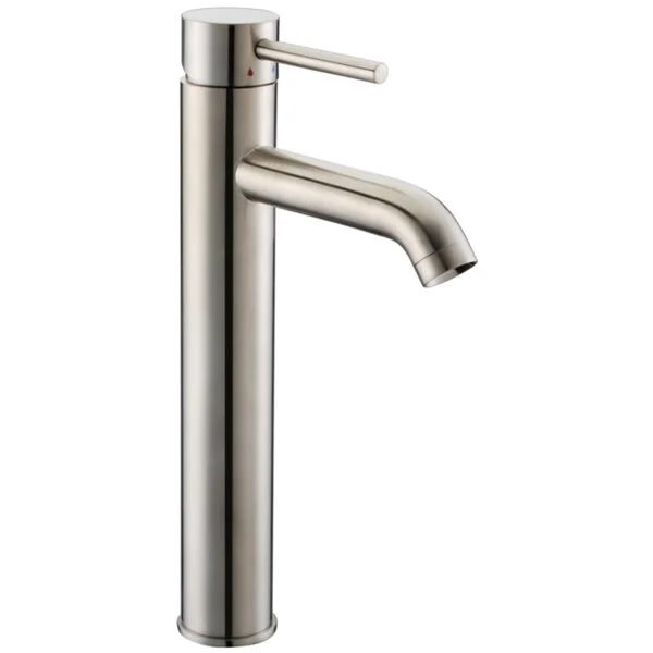 Dawn Single-Lever Tall Curved Spout Lavatory Brushed Nickel Faucet