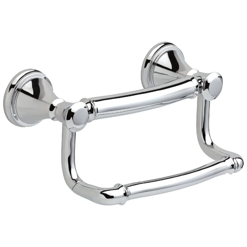 Delta Bath Safety Collection Chrome Finish Traditional Style Toilet Tissue Paper Holder with Assist Grab Bar D41350