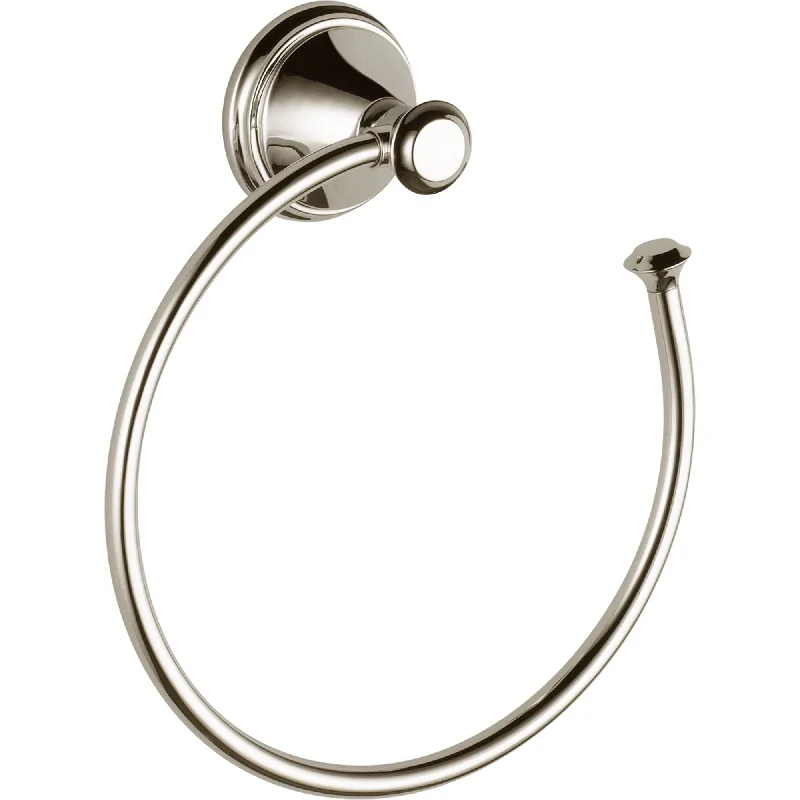 Delta Cassidy Collection Polished Nickel Open Towel Ring Holder 579563