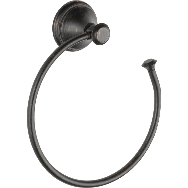 Delta Cassidy Collection Venetian Bronze Open Towel Ring Holder 579564