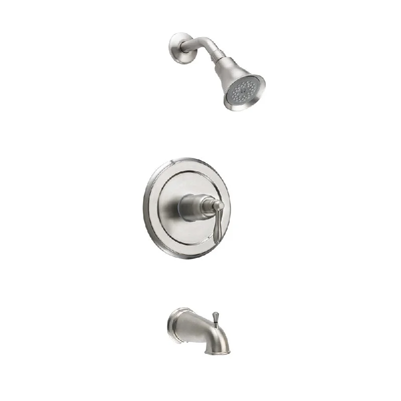 Fontaine Montbeliard Brushed Nickel Single-handle Tub and Shower Faucet Set