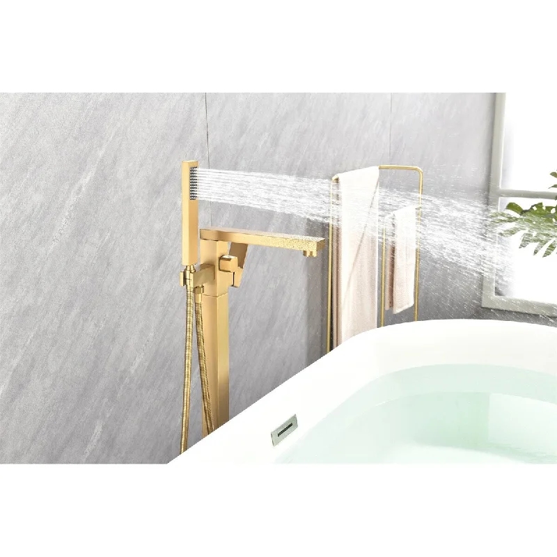 Freestanding Bathtub Faucet Single Handle Tub Filler