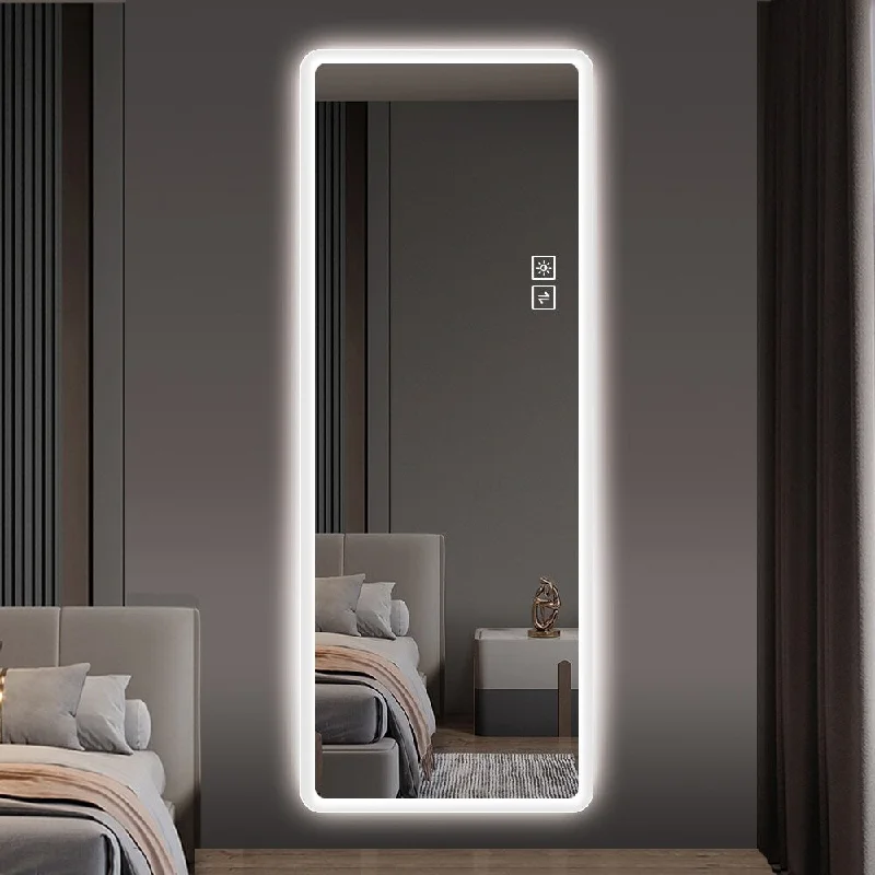 Full Length Mirror Lighted Vanity,Body Mirror,LED Mirror,Big Size Rounded Corners