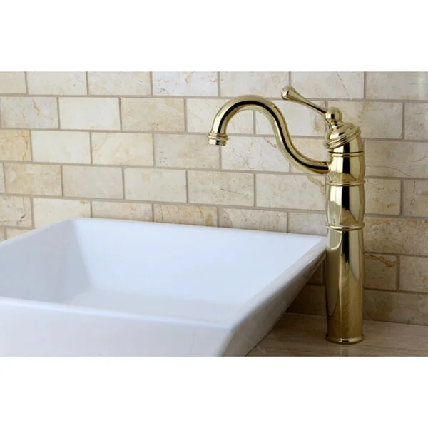 Polished Brass Faucet and Vitreous China Sink