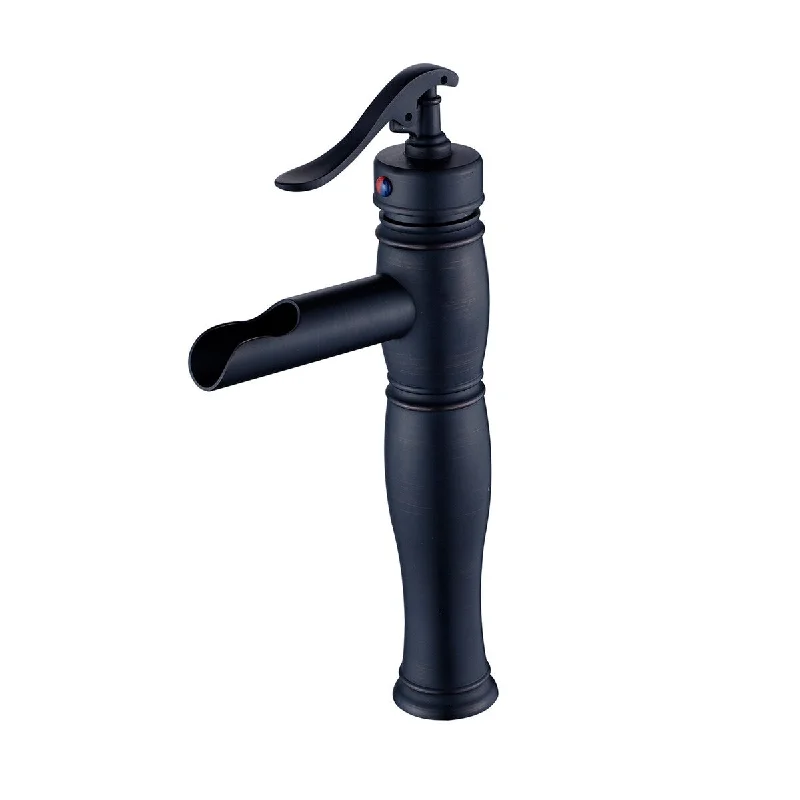 Sink Faucet Oil Rubbed Bronze Waterfall Bathroom Faucet