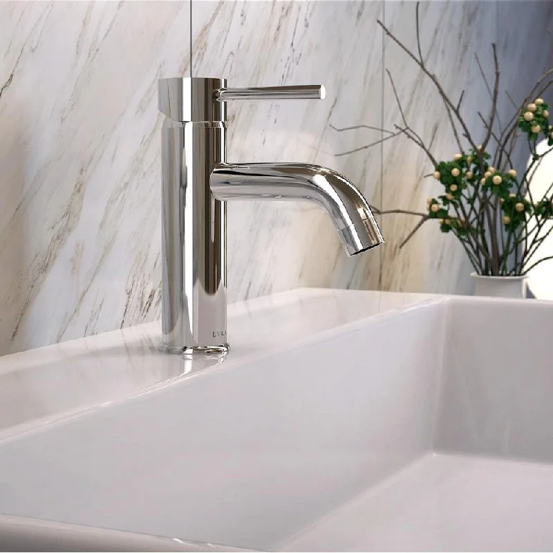 St. Lucia Collection Single Handle bathroom faucet. Chrome finish. By Lulani