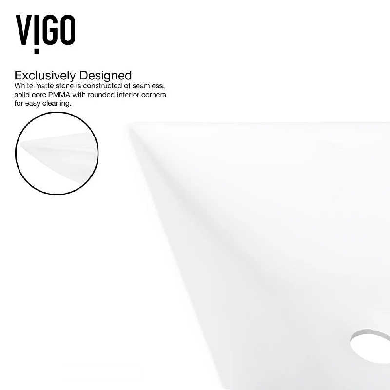 VIGO Hibiscus Vessel Bathroom Sink Set and Cornelius Wall Mount Faucet