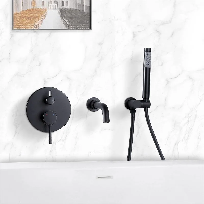 Wall Mounted Tub and Shower Faucet