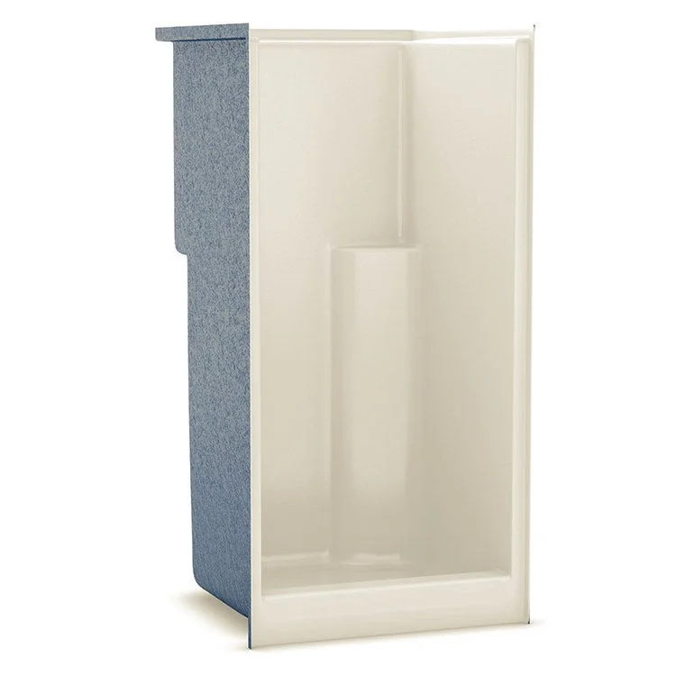 Shower Module 36 x 36 x 72 Inch AcrylX Bone 1 Pieces 3-3/8 Inch Center Opening