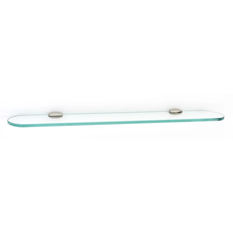 Shelf Royale Bath with Brackets Polished Nickel 24 Inch Brass/Glass