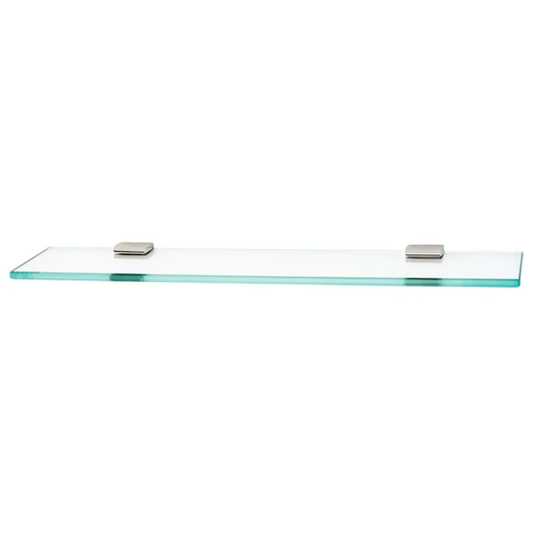 Shelf Manhattan Bath with Brackets Polished Nickel 24 Inch Brass/Glass