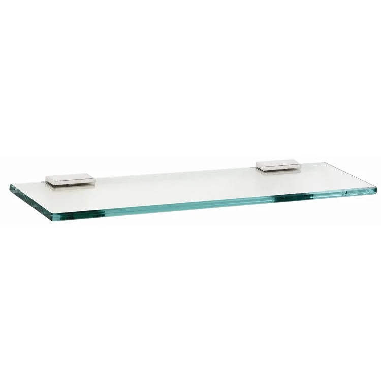 Shelf Arch Bath with Brackets Polished Chrome 24 Inch Brass/Glass