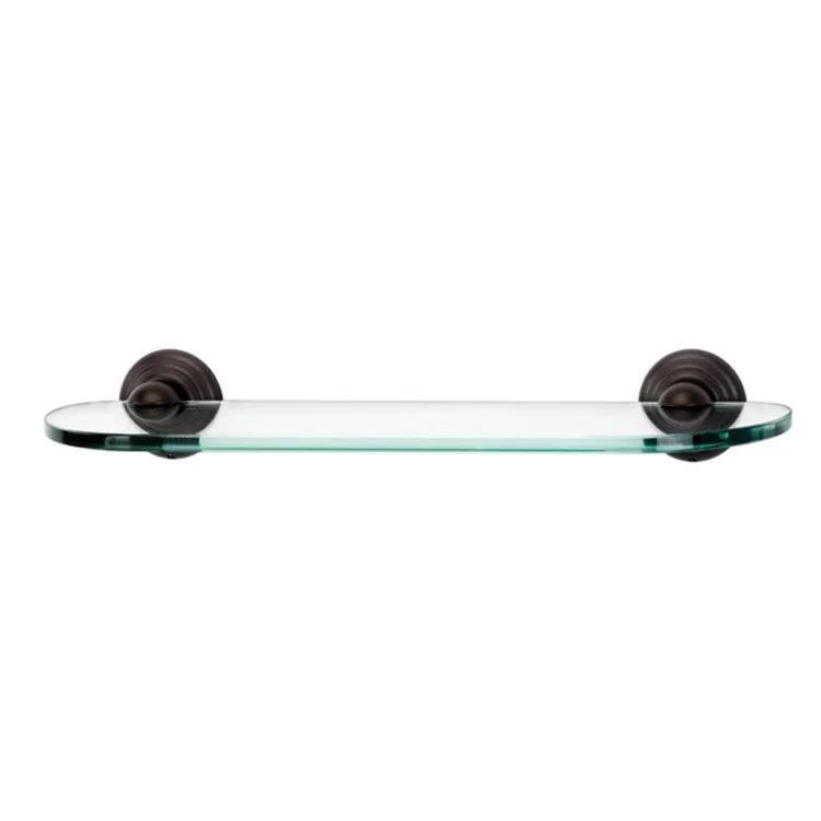 Shelf Embassy Bath with Brackets Chocolate Bronze 18 Inch Brass/Glass