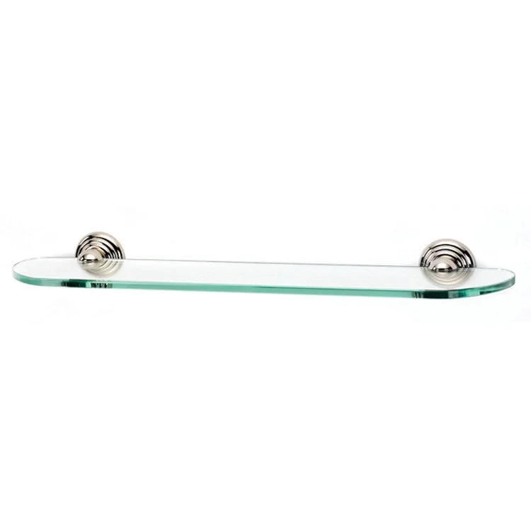 Shelf Embassy Bath with Brackets Polished Nickel 24 Inch Brass/Glass