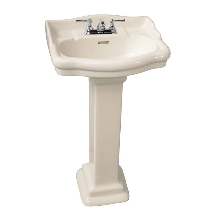 Pedestal Lavatory Stanford 460 Bisque Oval