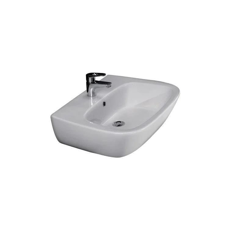 Lavatory Sink Elena 450 Wall Hung 17-3/4 Inch 4 Inch Spread White