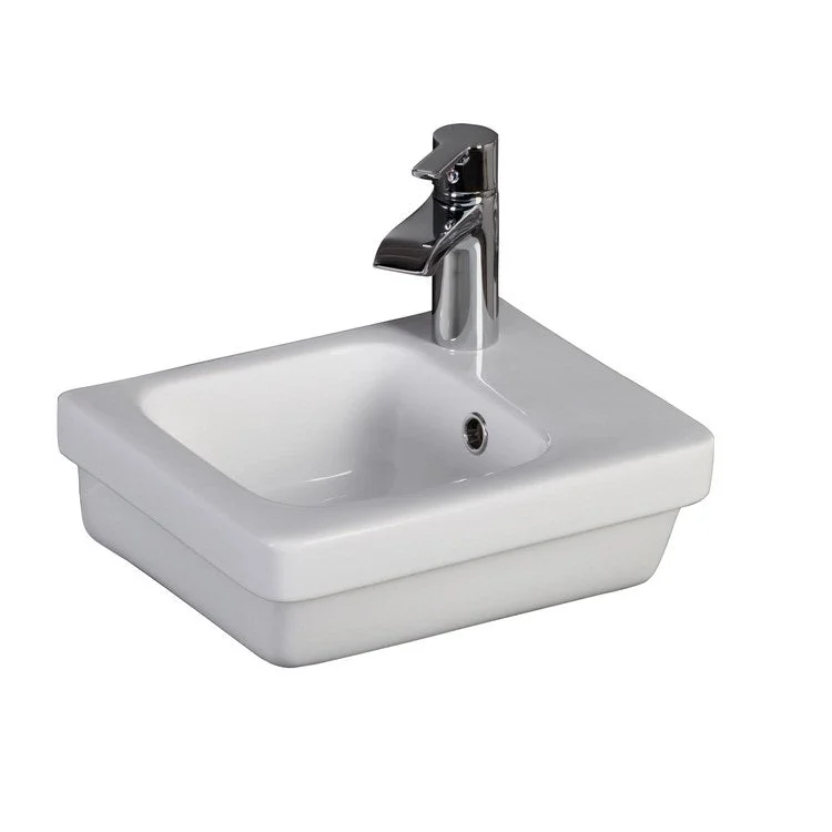 Lavatory Sink Resort 360 Wall Hung 11 Inch Rectangle White