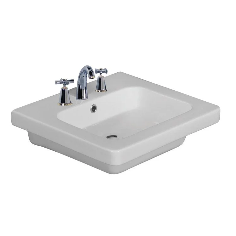 Lavatory Sink Resort 500 Wall Hung 19-3/4 Inch 8 Inch Spread White