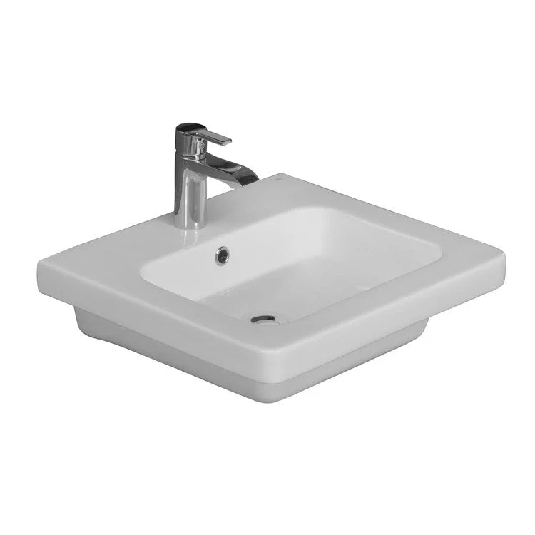 Lavatory Sink Resort 650 Wall Hung 25-5/8 Inch White