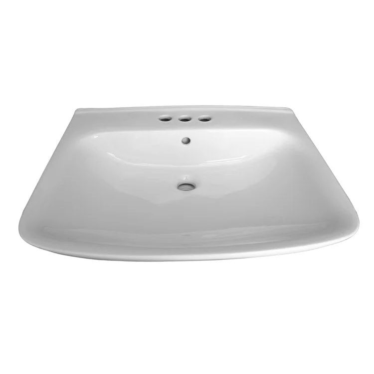 Lavatory Sink Eden 450 Wall Hung 16-3/4 Inch 4 Inch Spread White