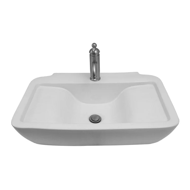 Lavatory Sink Leeds Wall Hung 25 Inch Rectangle White