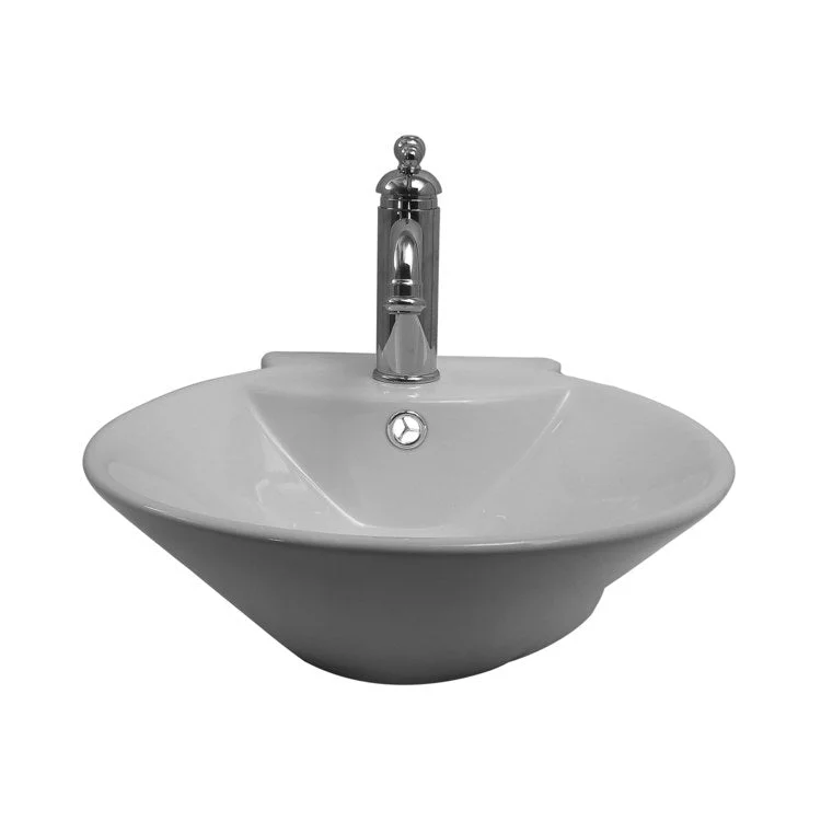 Lavatory Sink Mimi Wall Hung with Overflow 17 Inch White