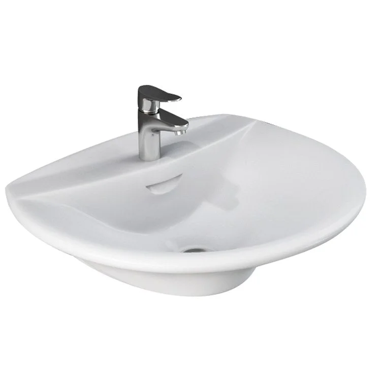 Lavatory Sink Venice Wall Hung 13 Inch White