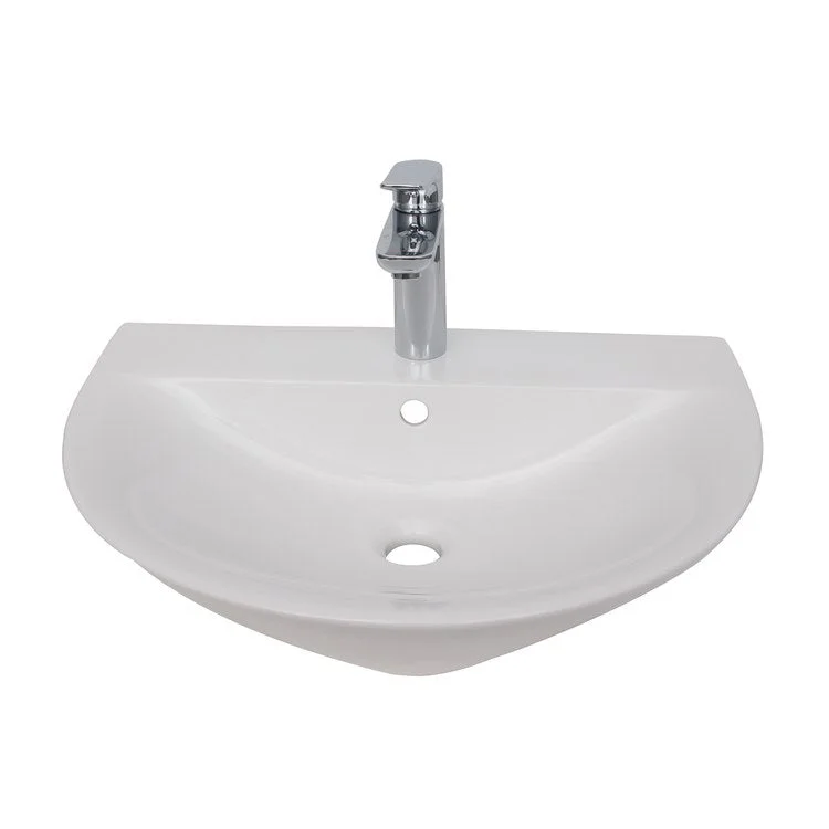 Lavatory Sink Morning 600 Wall Hung 19-1/2 Inch White