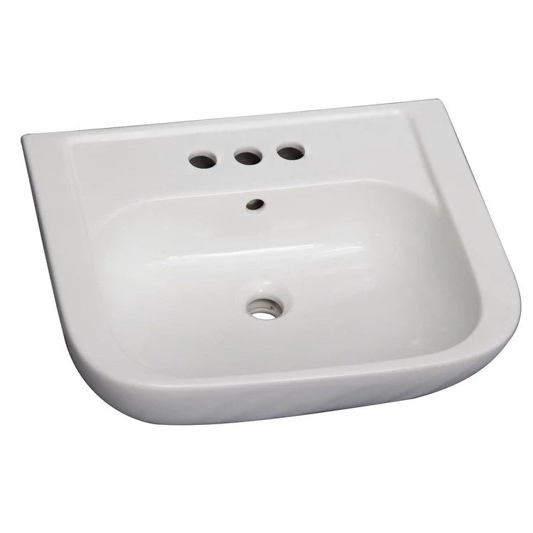 Lavatory Sink Caroline 450 Wall Hung 17-3/4 Inch 4 Inch Spread White