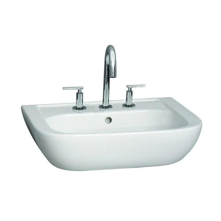 Lavatory Sink Caroline 450 Wall Hung 17-3/4 Inch 8 Inch Spread White