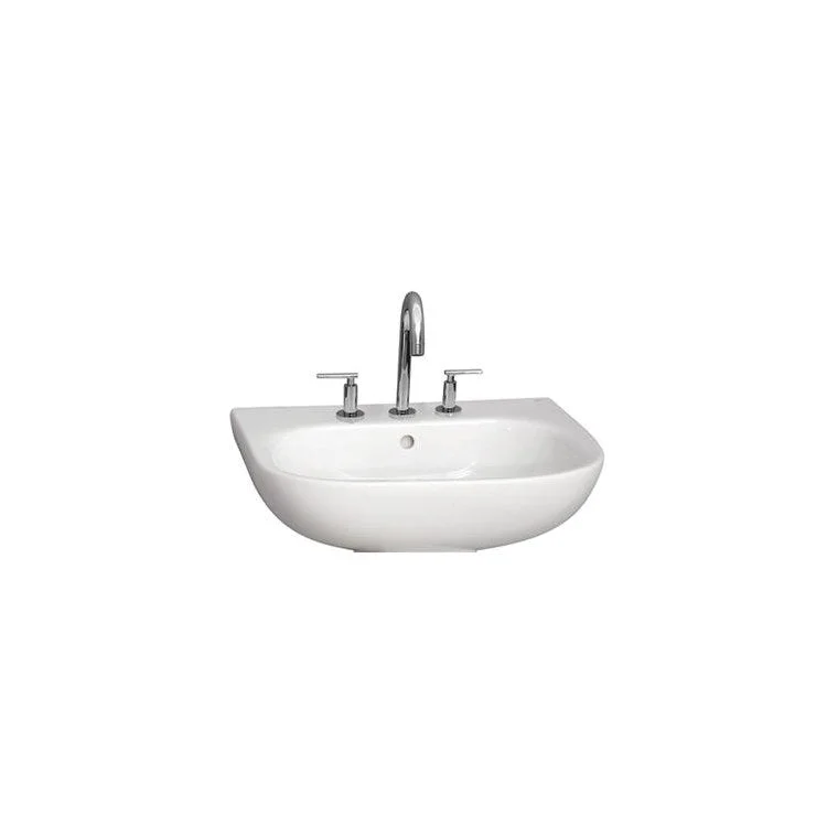 Lavatory Sink Tonique 550 Wall Hung 21-3/4 Inch 4 Inch Spread White