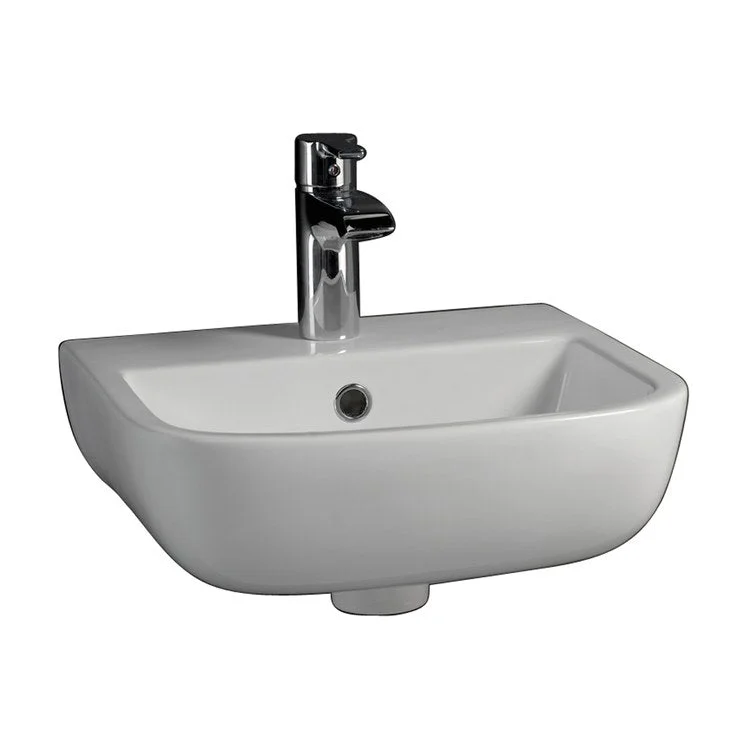 Lavatory Sink Large Wall Hung 20-1/2 Inch Rectangle White