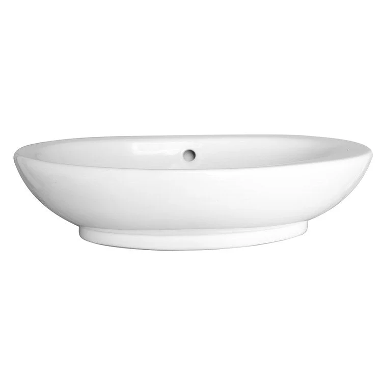 Vessel Infinity Above Counter 23 Inch White Vitreous China