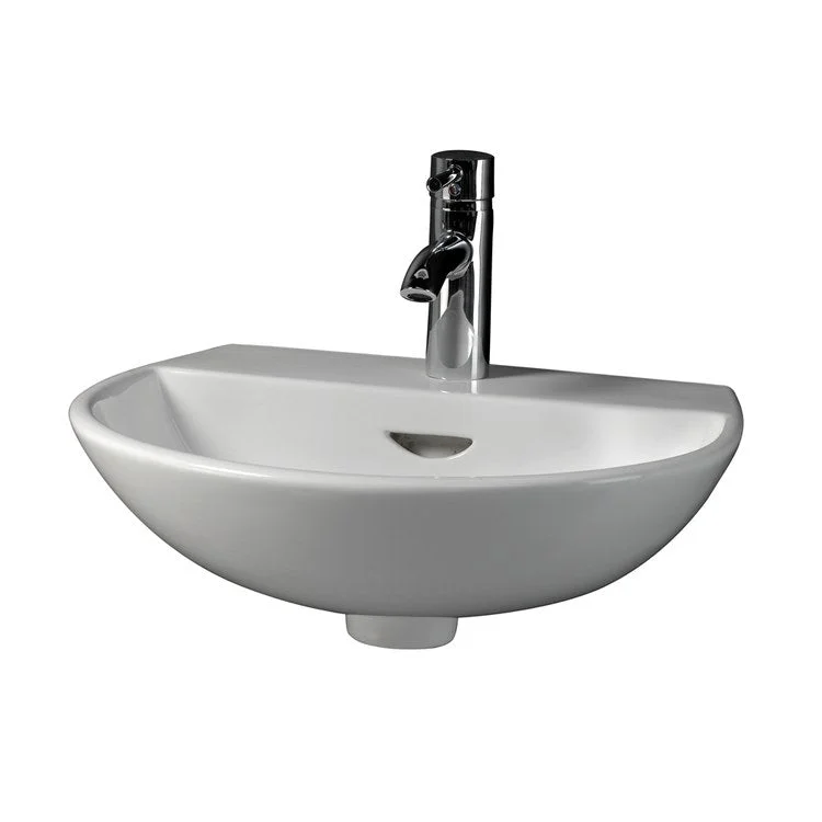 Lavatory Sink Reserva 450 Wall Hung 17-3/4 Inch White