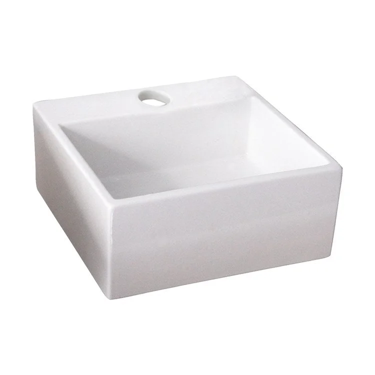 Lavatory Sink Mini Nova Wall Hung 12-5/8 Inch Square White