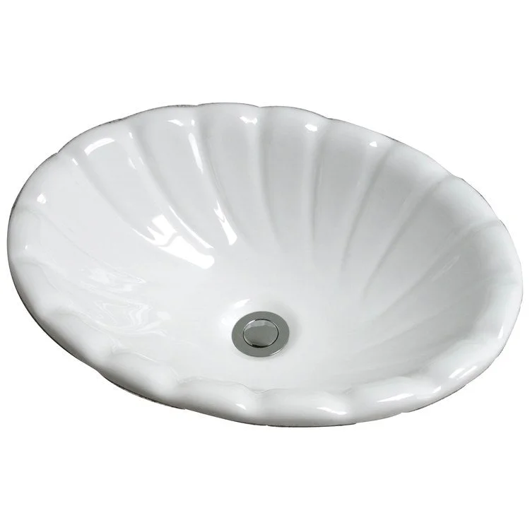 Lavatory Sink Corona Drop In 17-3/8 Inch White