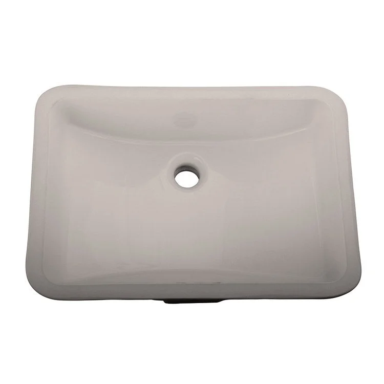 Lavatory Sink Cleo Undercounter 18 x 22 Inch Rectangle Bisque