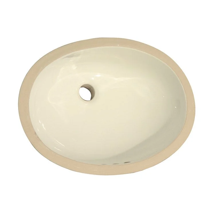 Lavatory Sink Rosa 570 Undercounter 21-1/2 x 16-1/2 Inch Oval Bisque