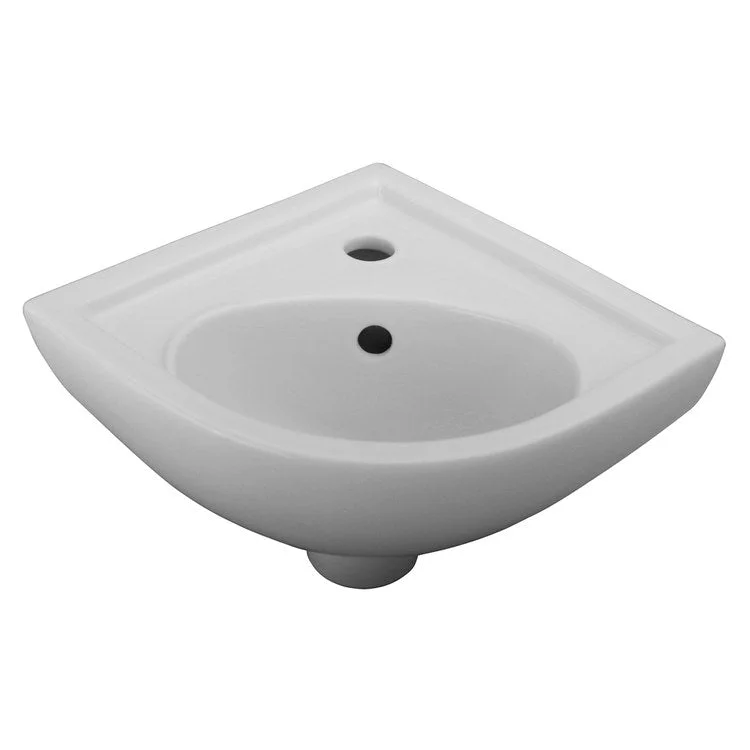 Lavatory Sink Petite Corner 17-3/8 Inch White