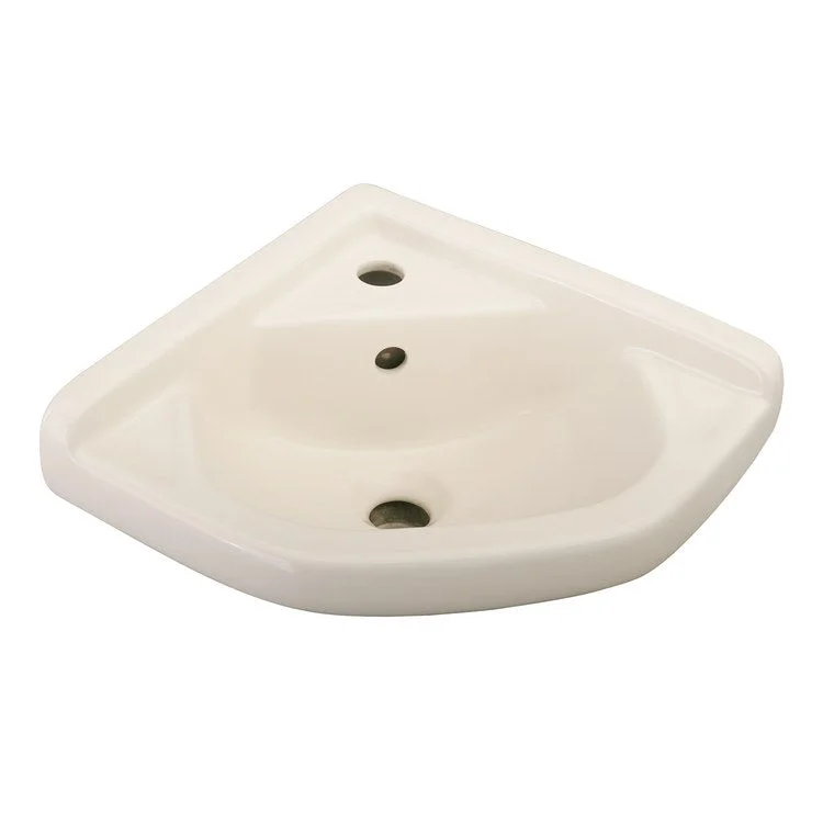 Lavatory Sink Corner with Hangers 14 Inch Bisque