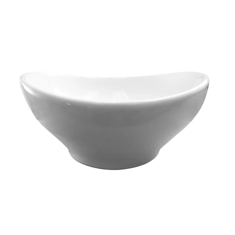 Vessel Fairfield Above Counter Oval 12 Inch White Vitreous China