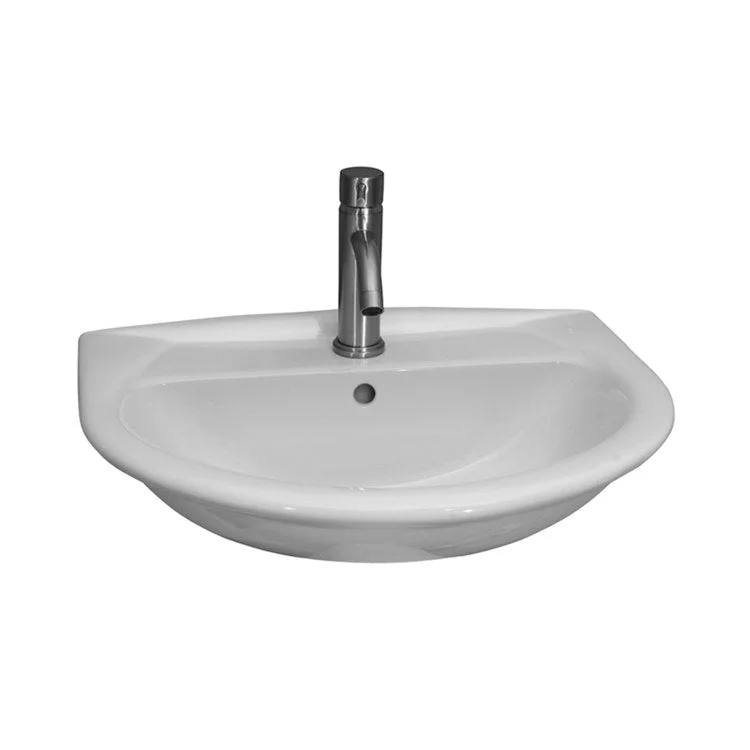 Lavatory Sink Karla 605 Wall Hung 23-7/8 Inch White