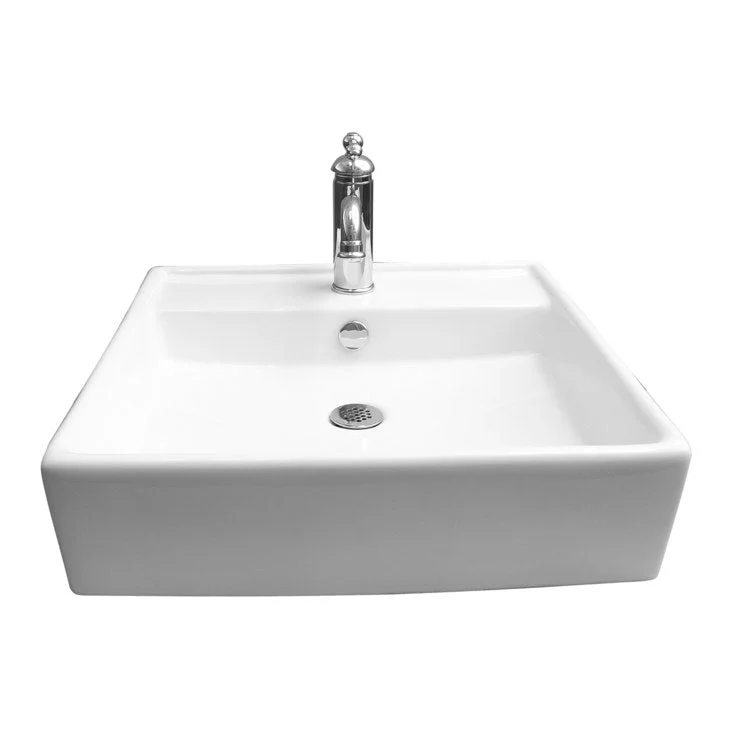 Lavatory Sink Markle Wall Hung 20 Inch Rectangle White