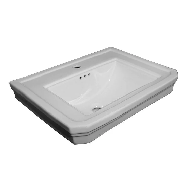 Lavatory Sink Drew 610 Wall Hung with Overflow 16 Inch Rectangle White