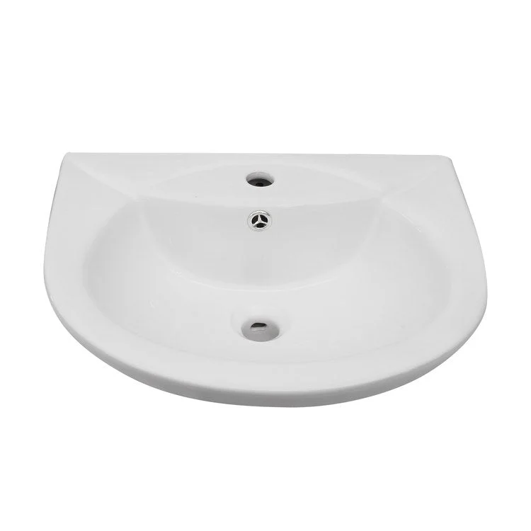 Lavatory Sink Banks Wall Hung 20-1/2 Inch White