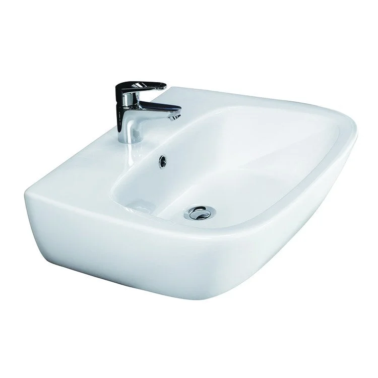 Lavatory Sink Elena 500 Wall Hung 19-3/4 Inch Rectangle White