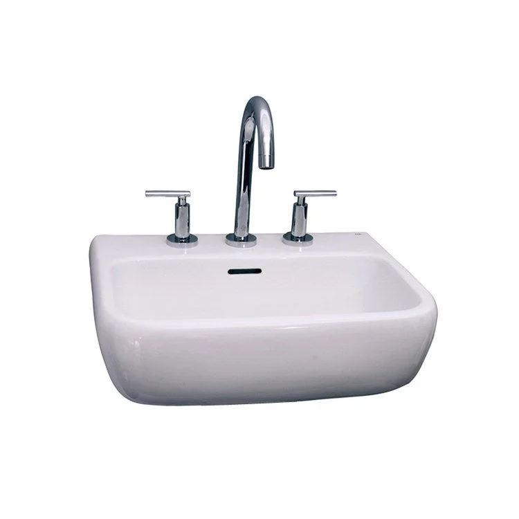 Lavatory Sink Metro 520 Wall Hung 20-5/8 Inch 8 Inch Spread Rectangle White