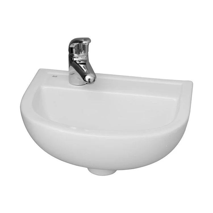 Lavatory Sink Compact 380 Wall Hung 15 Inch White